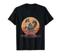 Karate Scoiattolo Tramonto Kung Fu Arti Marziali Jiu-Jitsu MMA Maglietta