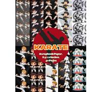 Karate Scrapbook Paper 8.5 x 11 Inches, 40 Pages: 20 Double Sided Sheets with 10 Unique Designs