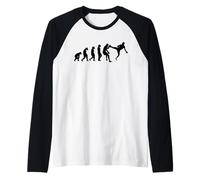 Karate Taekwondo Aikido Ju-Jutsu Kung Fu Evolution Karate Maglia con Maniche Raglan