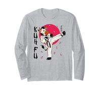 Karatè Taekwondo Aikido Ju-Jutsu Kung-Fu Maglia a Manica