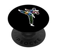Karate Taekwondo Floreale PopSockets PopGrip Adesivo