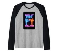 Karate Taekwondo Odora i Miei Piedi Divertente Maglia con Maniche Raglan