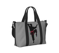 Karate Uomini Stampa Donne Uomini Borsa a Mano da Viaggio per Pieghevole Borsa Portatile per Viaggi di Weekend Viaggi