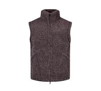 Karbaro Gilet in lana di pecora con colletto rialzato, marrone, L