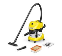 Karcher Bidone aspiratutto 1000W (20Lt) WD 4 S V 20 5 22 Giallo e Silver 1 628
