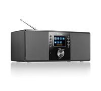 Karcher DAB-7000i Radiosveglia Internetradio WiFi con DAB+/FM, Bluetooth, USB, Display a Colori, 2x7W Stereo, Sveglia Duale, Sleep Timer, Ingresso AUX e Telecomando - Nero