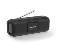 Karcher DAB Go - Altoparlante portatile Bluetooth e radio digitale DAB+, radio FM con display a colori da 2, 4", suono stereo da 5 Watt, batteria USB-C, colore: Nero