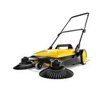 Karcher S 4 Twin Walk-Behind - Spazzatrice manuale per pavimenti da esterni, capacità 5,25 galloni, larghezza di 68,1 cm, spazza 26.000 piedi quadrati/ora