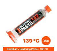 Kardilab 139ºC • Pasta saldante premium • Sn42/Bi58 | 30 g