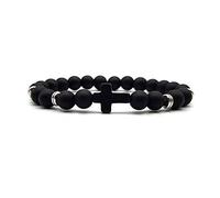 KARDINAL WEIST crocifisso - croce onice bracciale - FEDE - AMORE - SPERANZA - rosario, bracciale di preghiera - №1 (S, argento)