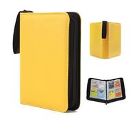 Kardition Raccoglitore Carte, Album di Carte Collezionabili 440 Tasche, PU Album Carte con Cerniera, Album Porta Carte Trasparente Per Giochi di Carte Collezionabili - 55 Pagine 8 Tasche per Pagina