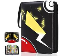 Kardition Raccoglitore Carte, Album di Carte Collezionabili 440 Tasche, PU Album Carte con Cerniera, Album Porta Carte Trasparente Per Giochi di Carte Collezionabili - 55 Pagine 8 Tasche per Pagina