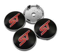 KardoL 4 Pezzi 60mm Coprimozzi Compatibile con per Ford ST Logo Fiesta Ecosport 2009-2022 Focu - Forte e Robusto Coprimozzo Ruota Dell'Auto Accessori,60mm-A