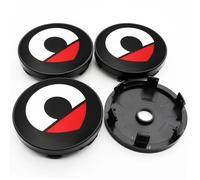 KardoL 4 Pezzi 60MM Coprimozzi Compatibile con per Smart 450 451-454 Forfour 453 Fortwo - Forte e Robusto Coprimozzo Ruota Dell'Auto Accessori,B