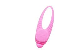 Kardrianio Luce per collare per cani, in silicone colorato, con clip, luci LED per il buio, impermeabile, luce di sicurezza per cuccioli per passeggiate notturne (rosa)
