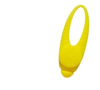 Kardrianio Luce per collare per cani, in silicone colorato, con clip, luci LED per il buio, impermeabile, luce di sicurezza per cuccioli per passeggiate notturne (giallo)