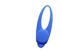 Kardrianio Luce per collare per cani, in silicone colorato, con clip, luci LED per il buio, impermeabile, luce di sicurezza per cuccioli per passeggiate notturne (blu)