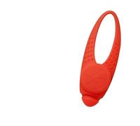 Kardrianio Luce per collare per cani, in silicone colorato, con clip, luci LED per il buio, impermeabile, luce di sicurezza per cuccioli per passeggiate notturne (rosso)