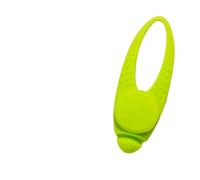 Kardrianio Luce per collare per cani, in silicone colorato, con clip, luci LED per il buio, impermeabile, luce di sicurezza per cuccioli per passeggiate notturne (verde)