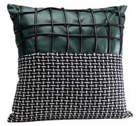 Kare Cuscino di design Ella Duo, rivestimento sfoderabile con chiusura lampo, con imbottitura, cuscino decorativo, accessorio per la casa, rivestimento effetto pelle, 45 x 45 cm (altezza x larghezza)