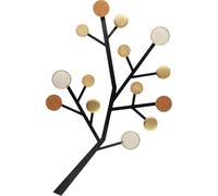 Kare Design appendiabiti Bubble Tree Metallic, multicolore, 112 cm, a forma di albero, 14 ganci, per giacche, borse, accessori, zona ingresso, corridoio, sala