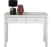 Kare Design Console Luxury, Argento/A Specchio, 77X100X40Cm, 2 Cassetti, Toalette