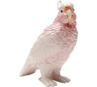Kare Barattolo decorativo di design Exotic Bird, rosa, dipinto a mano, in ceramica smaltata, decorazione per soggiorno, Cookiejar, oggetto decorativo per soggiorno e cucina, 23 x 24 x 11 cm (altezza x