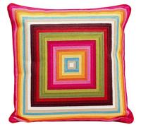 Kare Design cuscino decorativo Artistic Square, multicolore, fantasia geometrica, per divani, poltrone, letti, grandi dimensioni, 50 x 50 cm