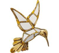 Kare Design Decorazione Da Parete Hummingbird Mirror, Oro/A Specchi, 32Cm, Colibrì, Uccello, Riflessi Di Luce