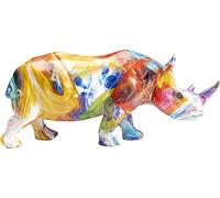 KARE figura decorativa Rinoceronte colorato, poliresina, stampa colorata Kare