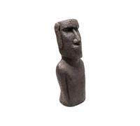 Kare Design figura decorativa Easter Island, marrone, ceramica, fatto a mano, figura decorativa per pavimento, decorazione casa etno, 60x25x20cm (A/L/P)