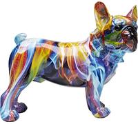 KARE Design Figura decorativa Frenchie, multicolore, motivo french bulldogge, amanti cane, stile pop art, decorazione cameretta giovani ragazzi, divertente, 20 cm, Cane French Bulldog