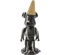 KARE Design figura decorativa Gelato Bear, nero, decorazione divertente, motivo orsacchiotto, stile pop art, idea regalo, decorazione cameretta, per giovani, 40 cm, In Piedi