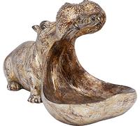 Kare Statuetta Hungry Hippo 27 cm, in plastica, 27 x 14,5 x 17 cm, marrone