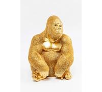 Kare Design Figura Decorativa Monkey Gorilla Side Medium, oro, 39x28x30 cm