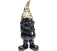 Kare Figura decorativa di design a forma di nano, nero, oro, 30 cm, 10 x 12 x 30 cm
