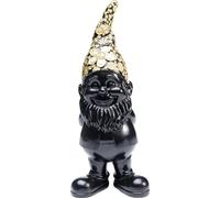 Kare Figura decorativa di design a forma di nano, nero, oro, 30 cm, 10 x 12 x 30 cm