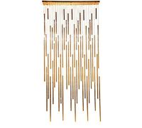 Kare Design lampada a sospensione Living Las Vegas Deluxe Brass, oro, lampadario di lusso, lampada di design, lampadario XL, regolabile in altezza 320x154x21 cm, LED inclusi