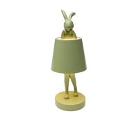 KARE Design lampada da tavolo Animal Rabbit LED, verde matcha, 29 cm | motivo coniglietto, per l'esterno, a batteria, luce bianca a LED dimmabile, senza fili, ricaricabile