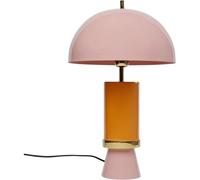 Kare Design Lampada da tavolo Josy, rosa arancione, 51cm, stile retró