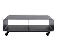 KARE Design mobile TV Lounge M Mobil, grigio, spostabile, poggiaoggetti, tavolino TV, mobiletto TV, stile minimalista, moderno, soggiorno, camera da letto, studio, 30x90x42cm