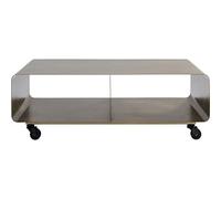 Kare Design mobile TV Lounge M Mobil, bronzo, spostabile, poggiaoggetti, tavolino TV, mobiletto TV, stile minimalista, moderno, soggiorno, camera da letto, studio, 30x90x42cm
