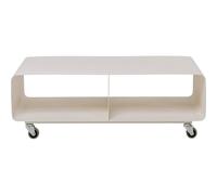 KARE Design mobiletto TV Lounge M Creme, crema chiaro, mobile basso multimediale mobile, con 4 ruotelle, soggiorno, stanza da letto, zona mediale, 30x90x42 cm