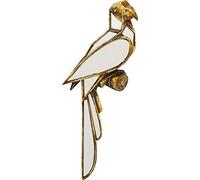 Kare Design Decorazione Da Parete Parrot Mirror, Oro/ A Specchio, Pappagallo, Riflessi Di Luce