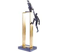 Kare Design oggetto decorativo Elements Come Together, oro/nero, statuetta simbolo insieme/ringraziamento, idea regalo per dire grazie, stile contemporaneo/industrial/minimalista, 51x12x22cm (A/L/P)