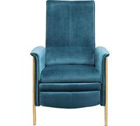 Kare Design - Poltrona Relax Lazy Velluto, Blu