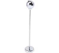 Kare Design portacenere a stelo Spheric, metallo cromato, 72cm, coperchio chiudibile, altezza regolabile 37 - 72cm, con posasigaretta, retrò