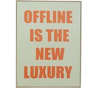 Kare Design Quadro con cornice New Luxury, verde acqua/arancione, tela con frase, stampa con scritta, stile minimalista, pop art, minimalisa, 60x80 cm