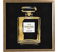 Kare Design Quadro Frame Fragrance, Oro/Nero, 80x80x4,7cm