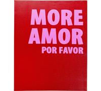 Kare Quadro da parete di design More Cupido, rettangolare, incorniciato, arte astratta, pop art, design moderno, camera da letto, soggiorno, 50 x 40 cm (A x L), colore: Rosso/Rosa